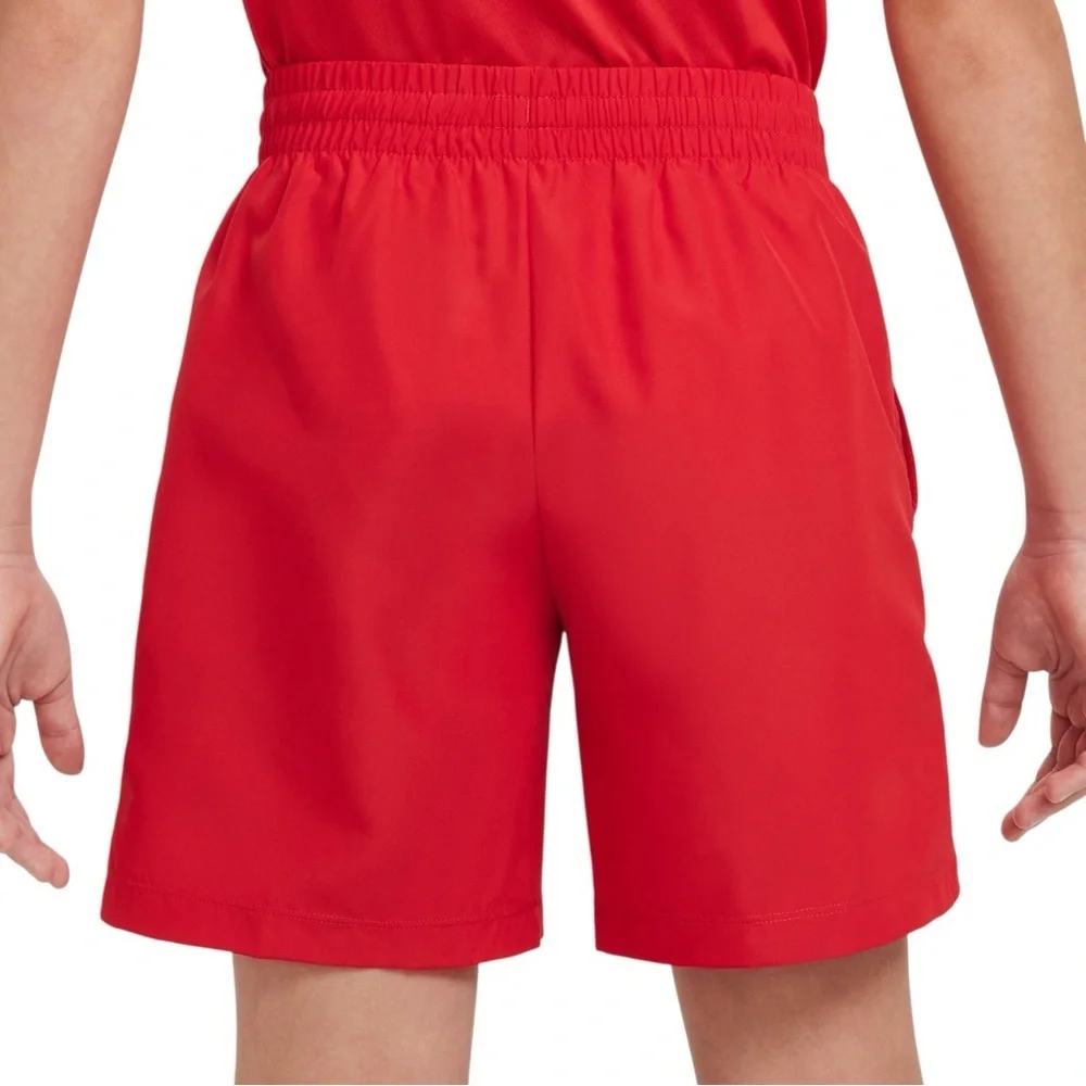 4/$25 Nike Multi Dri-FIT Training Athletic Shorts Unisex Kids Small Red Sports